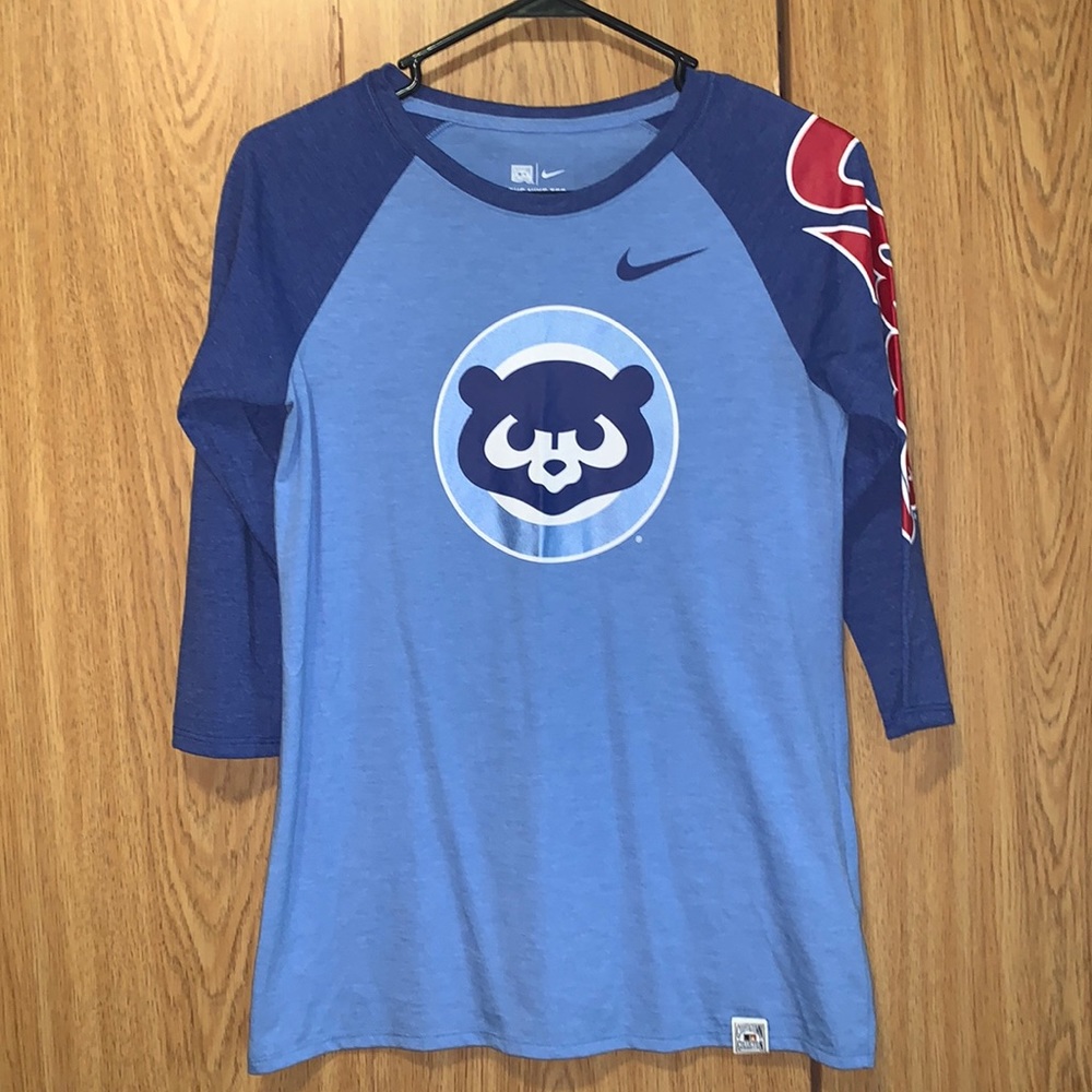 Nike Chicago Cubs 3/4 sleeve shirt size small